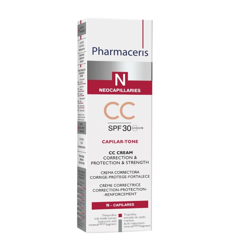 PHARMACERIS N Capilar Tone SPF30 CC veido kremas 40 ml