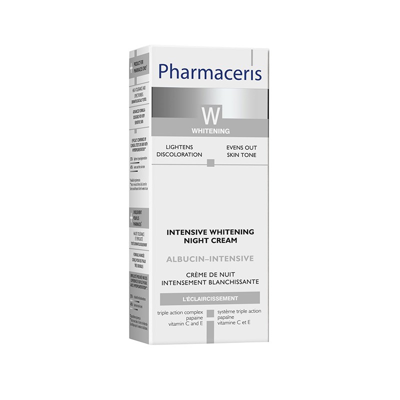 PHARMACERIS W Albucine-Intensive naktinis kremas 30 ml