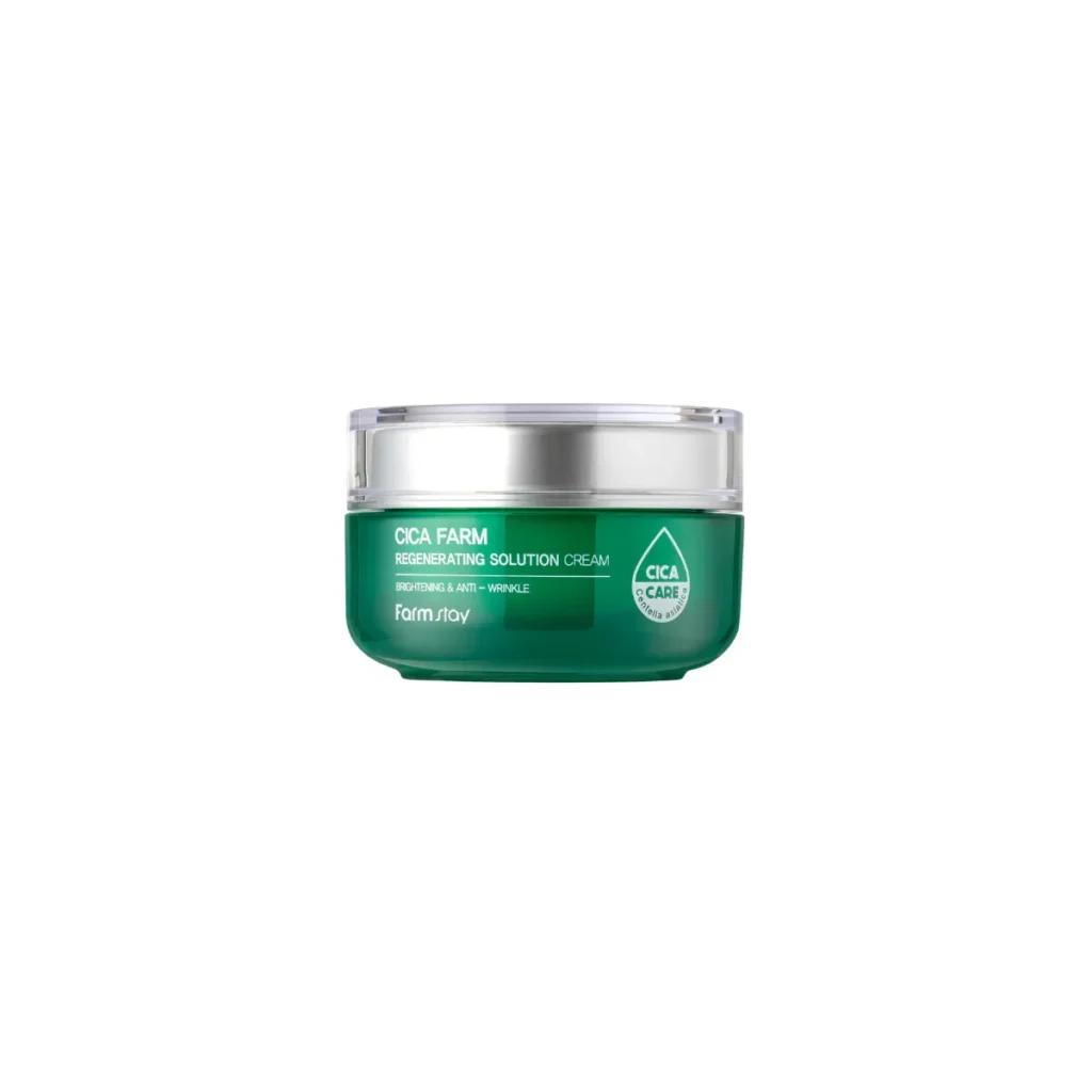 Farmstay Cica Farm Regenerating Solution Cream – atstatantis veido kremas su azijine centele