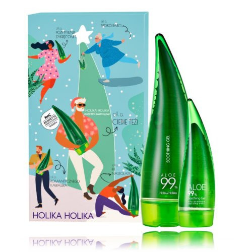 Holika Holika Aloe Soothing Kit Raminantis Veido ir kūno priemonių rinkinys, Rinkinys