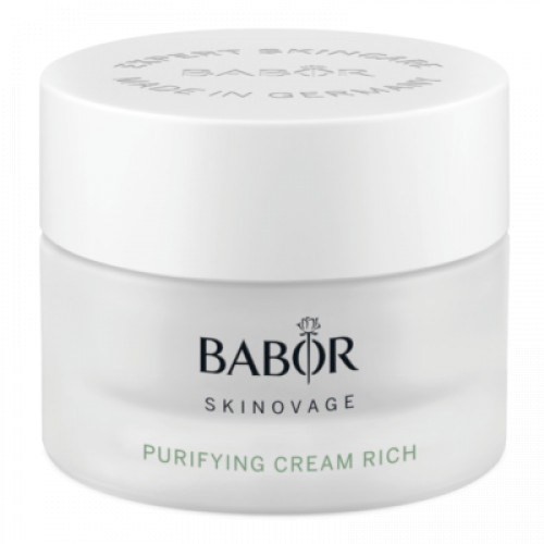 Babor Skinovage Purifying Cream Rich Praturtintas antibakterinis veido kremas riebiai odai, 50ml