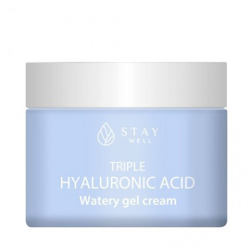 STAY WELL Triple Hyaluronic Acid Watery Gel Cream Gelinis veido kremas su hialuronu, 50ml