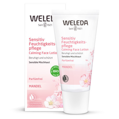 Weleda Almond Calming Face Lotion Raminamasis veido losjonas su migdolais, 30ml