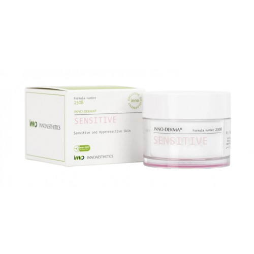 Innoaesthetics Sensitive Cream Lengvas drėkinamasis kremas jautriai veido odai, 50g