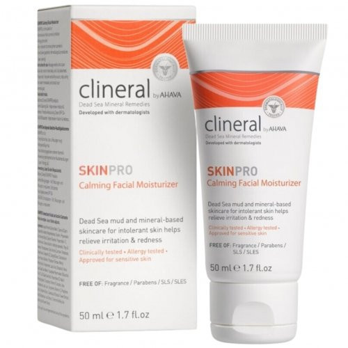 Ahava Clineral SkinPro Calming Facial Moisturizer Raminantis veido kremas, 50ml
