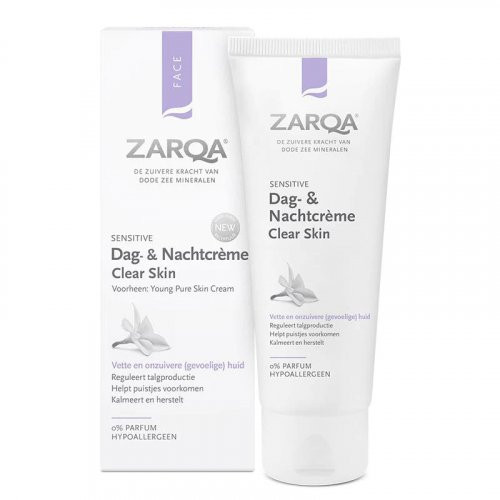 Zarqa Cream For Acne-prone Skin Kremas į aknę linkusiai odai, 75ml
