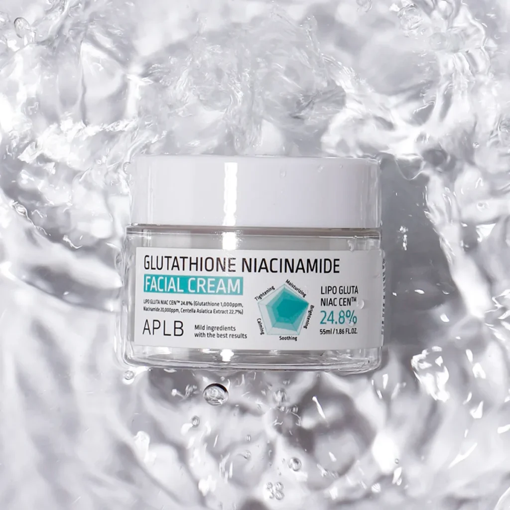 APLB Glutathione Niacinamide Facial Cream – skaistinantis veido kremas
