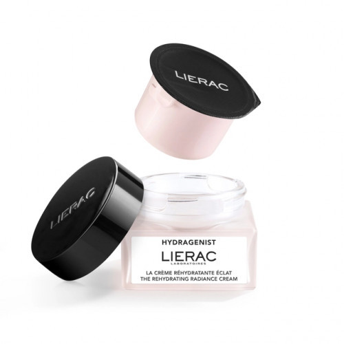 Lierac Hydragenist Rehydrating Radiance Cream Veido kremas sausai odai, 50ml Refill