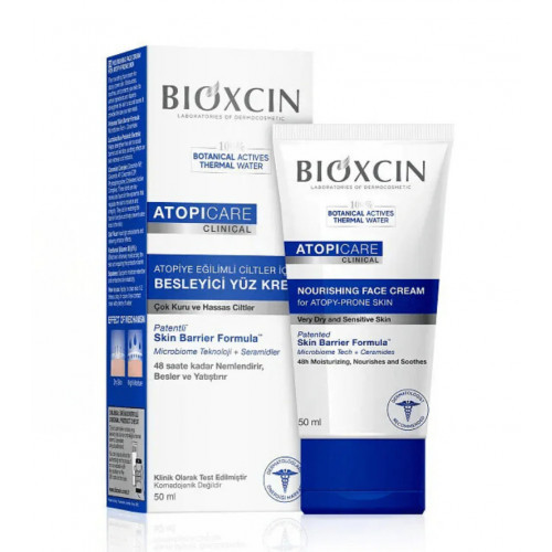 Bioxcin (Bioxsine) Atopicare Nourishing Face Cream For Atopy Prone Skin Intensyviai maitinantis veido kremas, 50ml