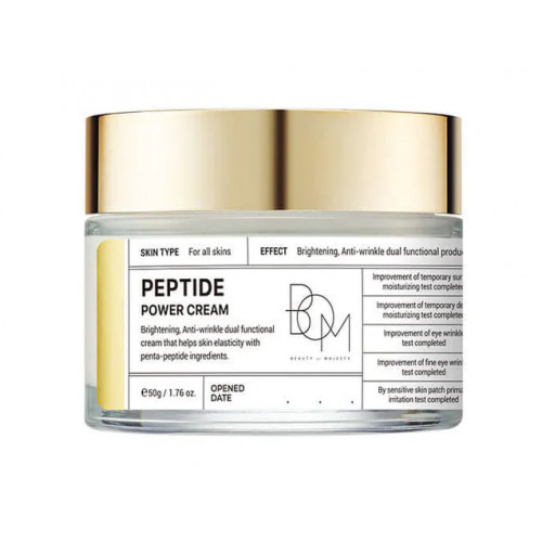 BOM Peptide Power Cream Veido kremas su peptidais ir auksu, 50g