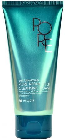 Valomosios putos veido odai Mizon Pore Refine Deep Cleansing Foam MIZ000003395, vėsinančio poveikio, 120 ml