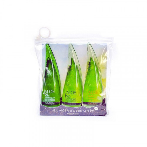 Holika Holika Jeju Aloe Face And Bodycare Set Kūno ir veido odos priežiūros rinkinys, 3x55ml