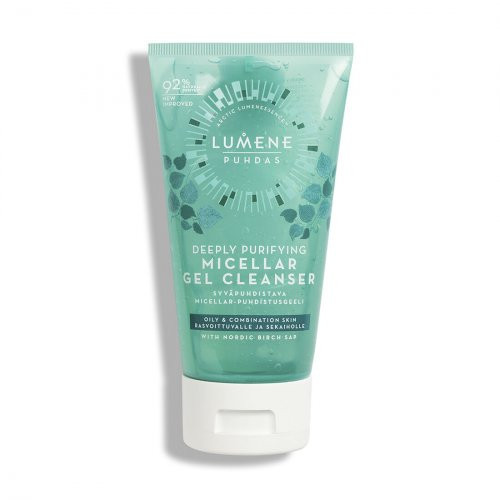 Lumene Puhdas Deeply Purifying Micellar Gel Cleanser Veido valomoji želė, 150ml