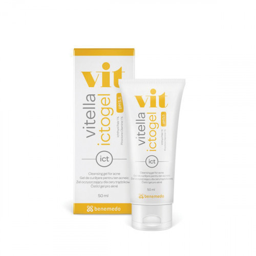 Vitella Ictogel Cleansing Gel Prausimosi gelis riebiai odai, 50ml