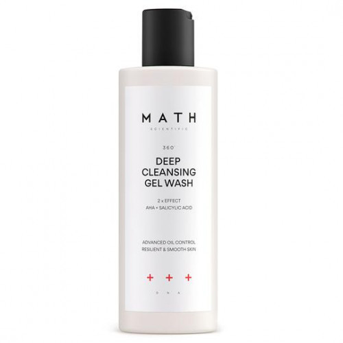 Math Scientific Deep Cleansing Gel Wash Giliai poras valantis aktyvusis prausiklis, 200ml
