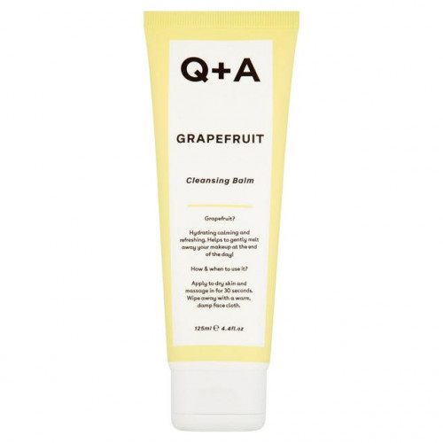 Q+A Grapefruit Cleansing Balm Valomasis veido balzamas, 120ml