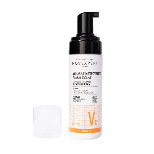 Novexpert Express Radiant Cleansing Foam Nettoyante Valomosios veido putos su vitaminu C, 150ml