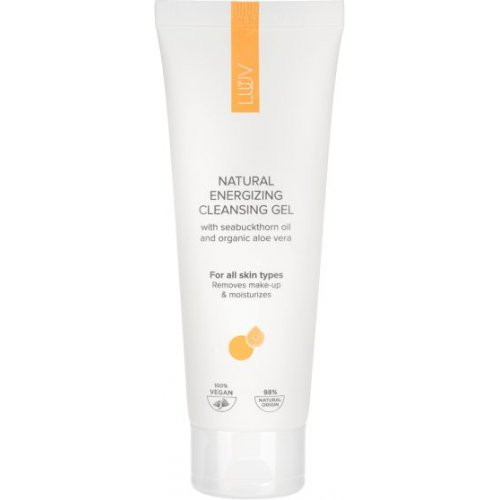 Luuv Natural Energizing Cleansing Gel Natūralus gelinis veido prausiklis su šaltalankiais, 100ml