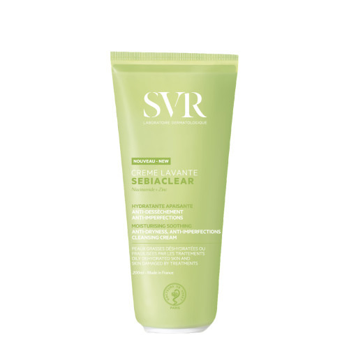 SVR Sebiaclear Creme Lavante Kreminis drėkinamasis veido prausiklis riebiai ir probleminei odai, 200ml