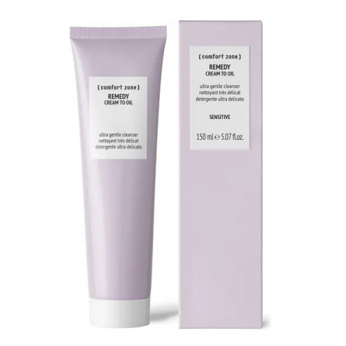 Comfort Zone Remedy Cream to Oil Švelnus veido prausiklis jautriai odai, 150ml