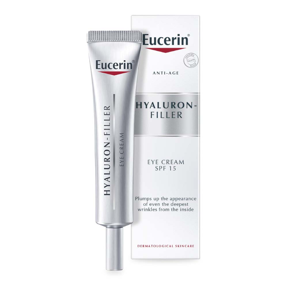 EUCERIN Hyaluron-Filler SPF 15 kremas oda aplink akis 15 ml