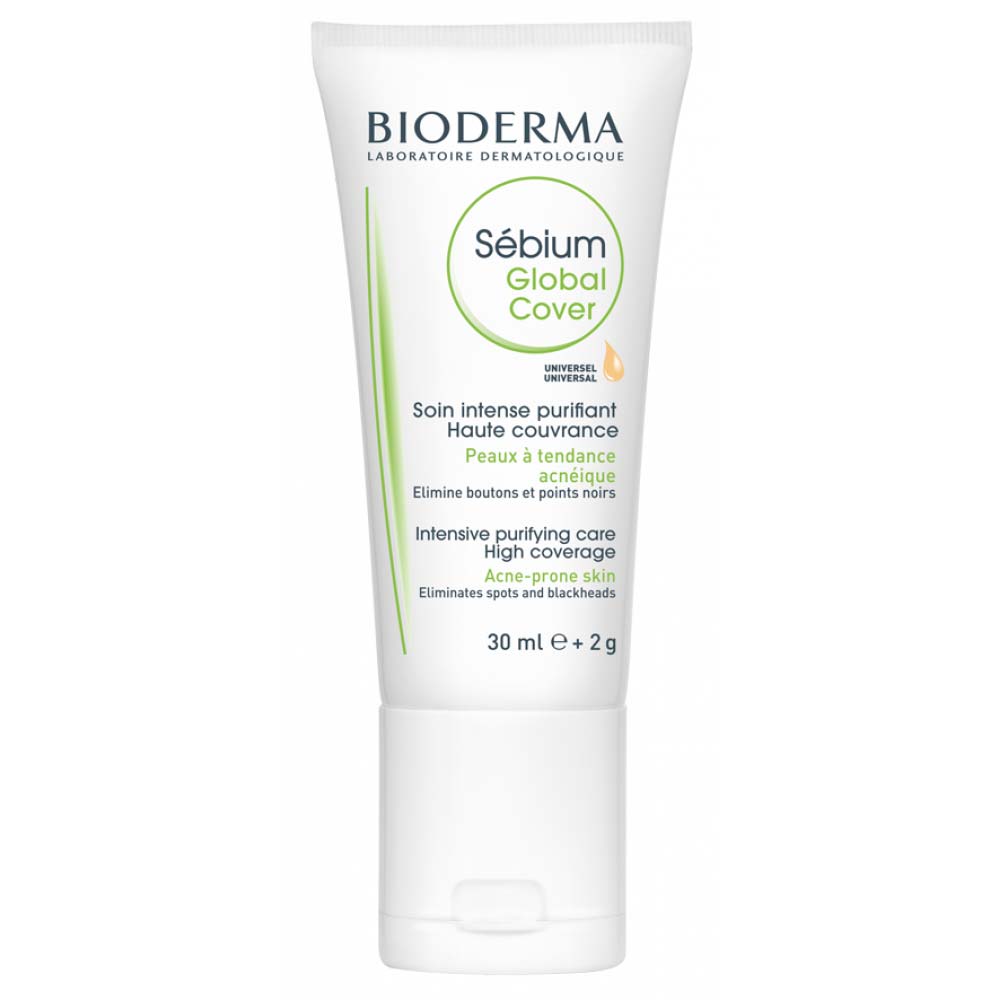 BIODERMA Sebium Global Cover tonuotas skystis 30 ml