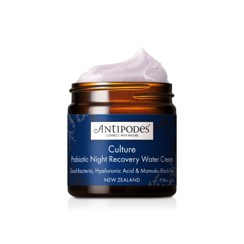 ANTIPODES CULTURE naktinis atgaivinantis vandens kremas su probiotikais 60 ml