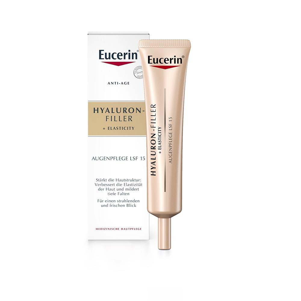 EUCERIN Hyaluron-Filler + Elasticity SPF 15 kremas akis 15 ml