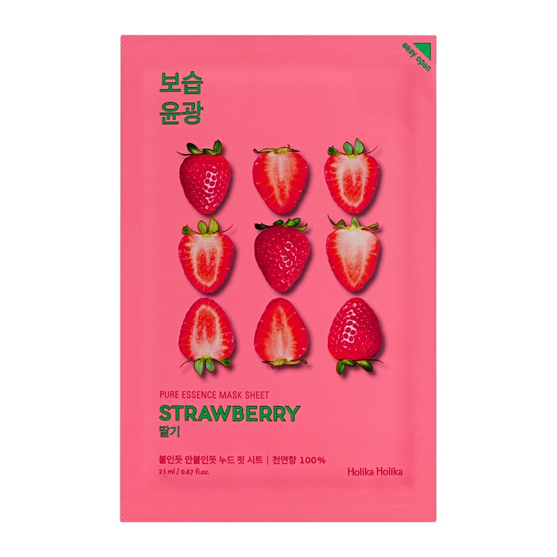 HOLIKA HOLIKA Pure Essence Strawberry veido kaukė 20 ml