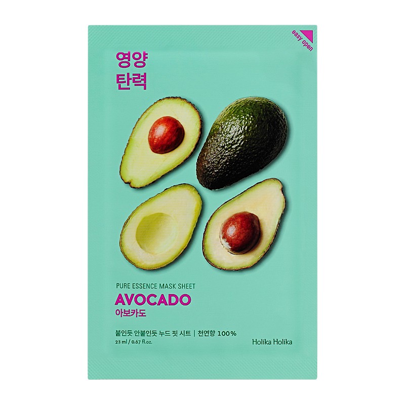 HOLIKA HOLIKA Pure Essence Avocado veido kaukė 20 ml