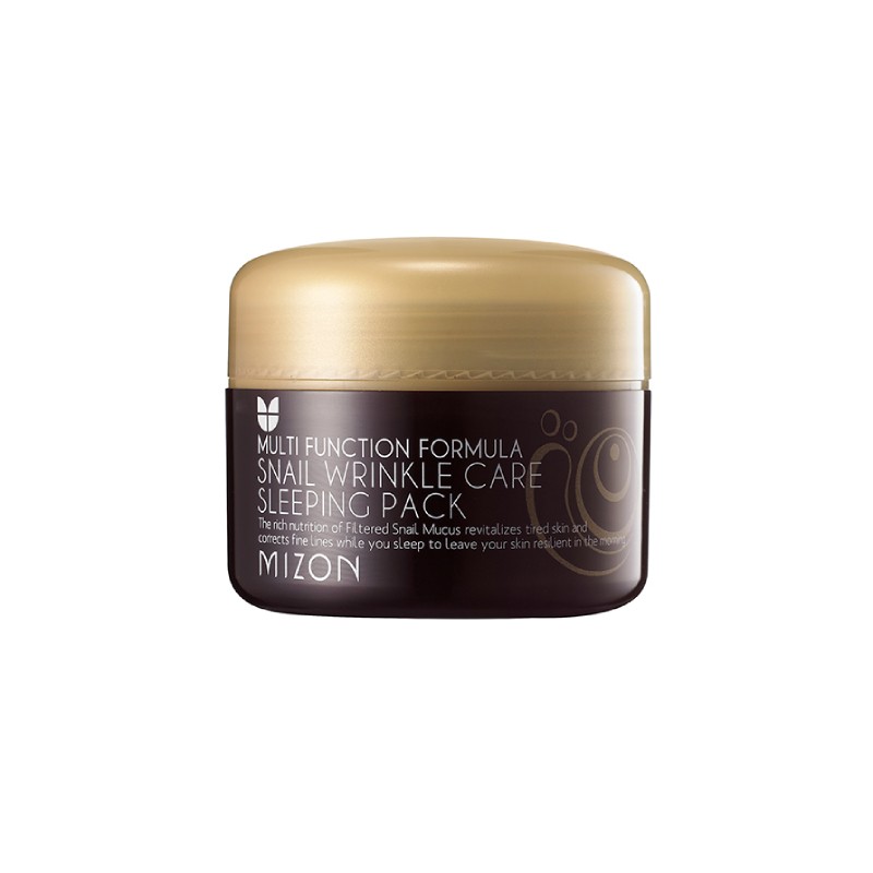 MIZON SNAIL WRINKLE CARE SLEEPING PACK veido kaukė 80 ml