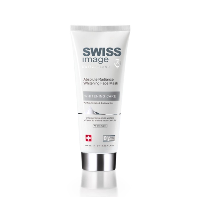 SWISS IMAGE Whitening Care Absolute Radiance Whitening veido kaukė 75 ml