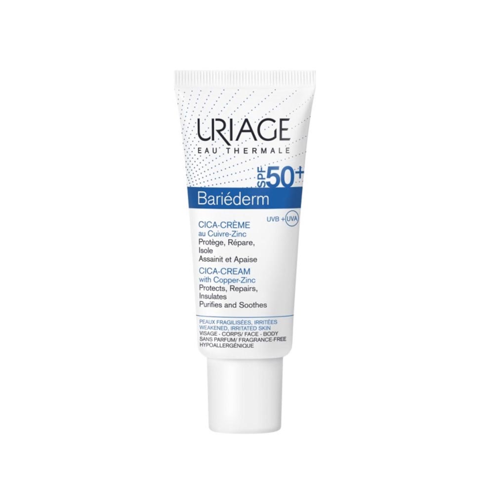 URIAGE Bariederm Cica SPF50+ kremas su Cu-Zn 40 ml