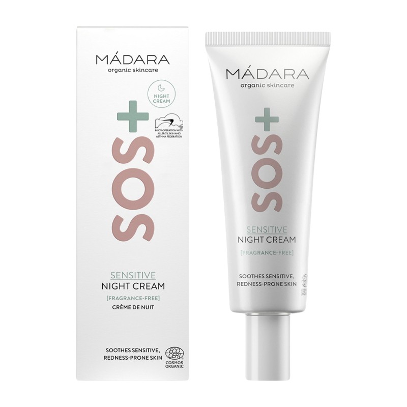 MADARA SOS+ Sensitive naktinis kremas 70 ml