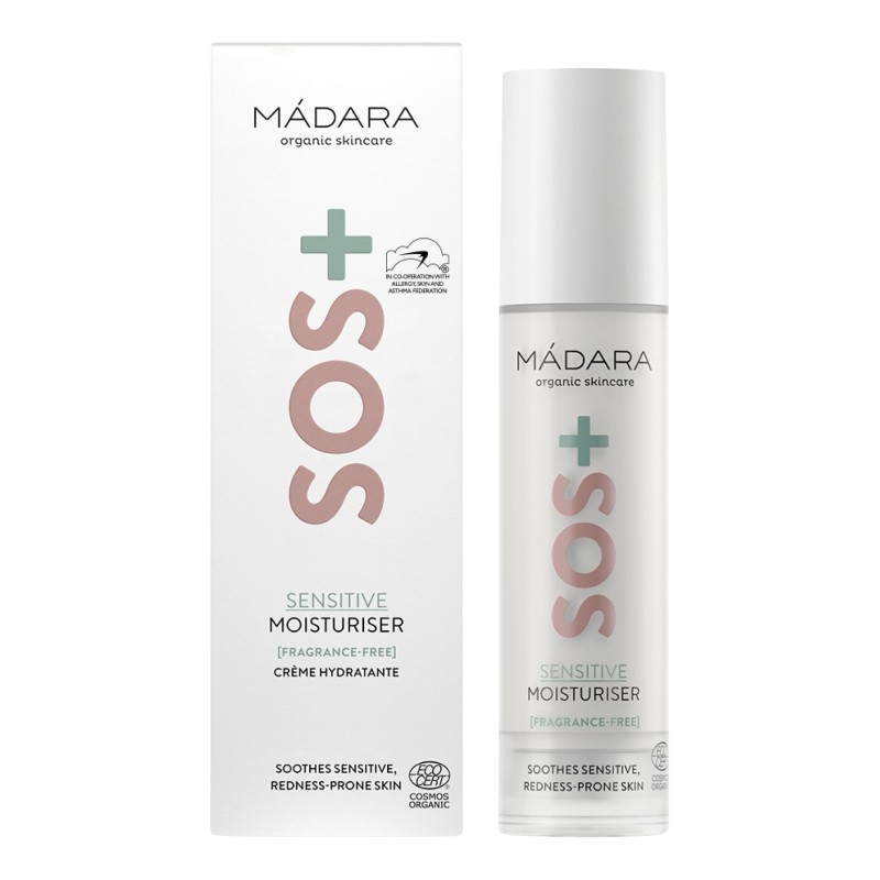 MADARA SOS+ Sensitive drėkinamasis kremas 50 ml