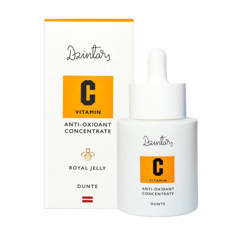 DZINTARS Dunte antioksidacinis koncentratas su vitaminu C 30 ml