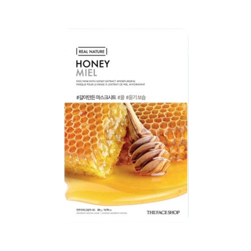 The Face Shop Real Nature Face Mask With Honey Extract - Lakštinė Veido Kaukė Su Medaus Ekstraktu