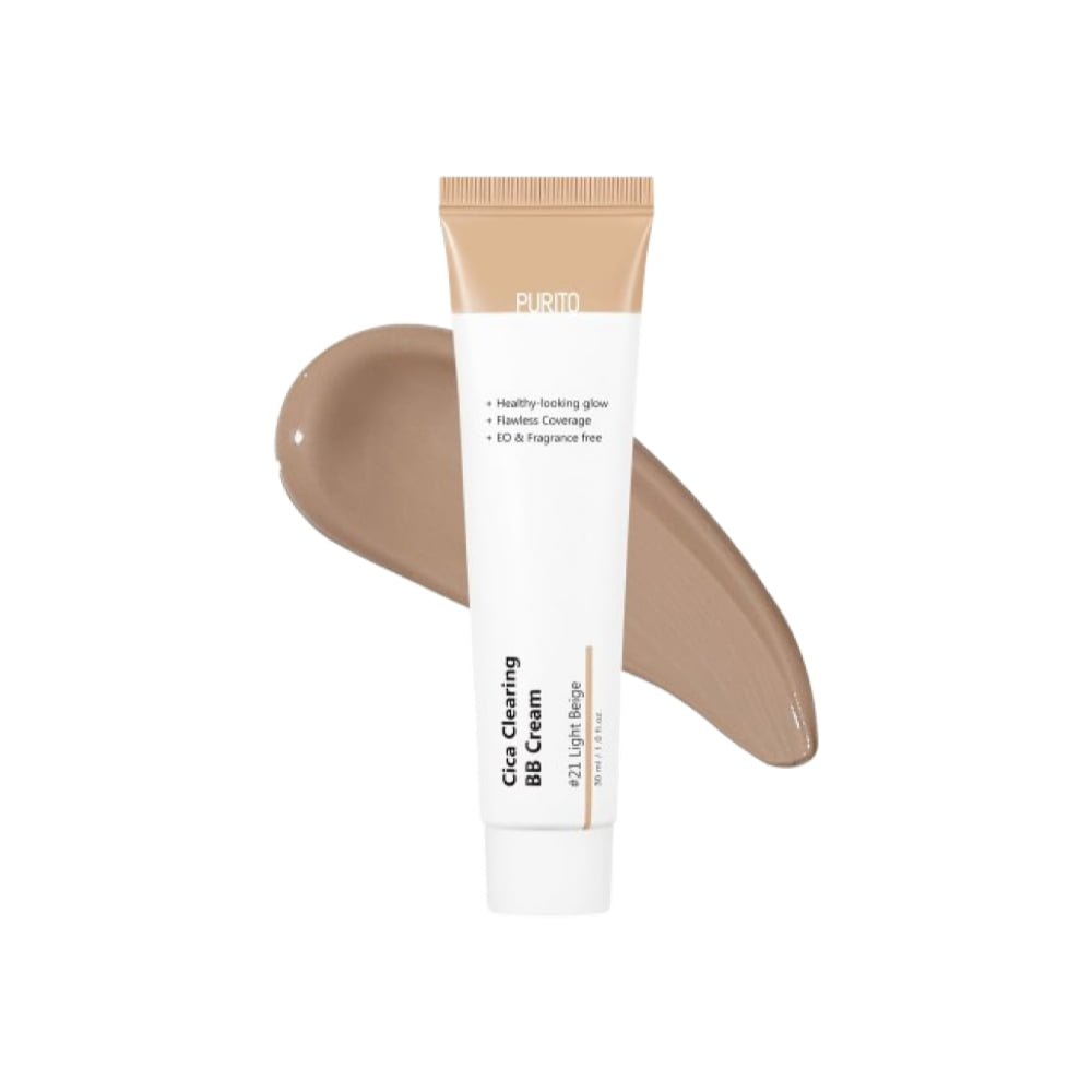 Purito Cica Clearing BB Cream 21 Light Beige - Veido Kremas Su Atspalviu