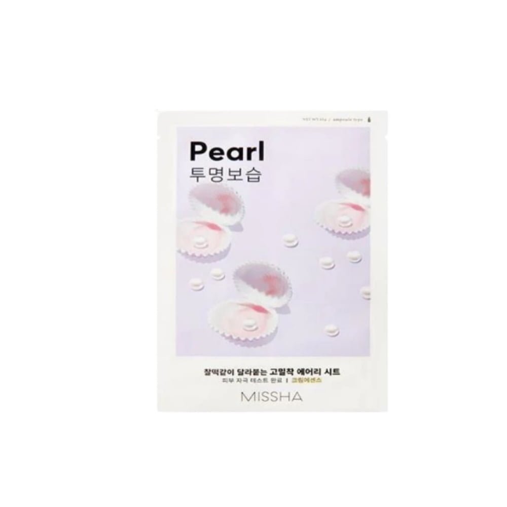 Missha Airy Fit Sheet Mask Pearl - Lakštinė Veido Kaukė Su Perlų Ekstraktu