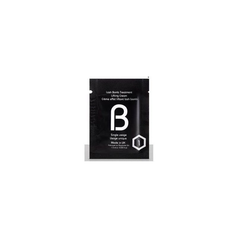 Blakstienų laminavimo pirmas žingsnis Beautiful Brows BOMB Step 1 BOMB4, blakstienas prisotinantis kremas, 10 vnt x 1.5 ml