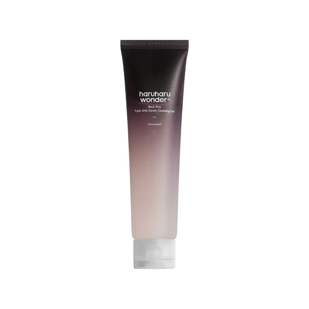 Haruharu Wonder Black Rice Triple AHA Gentle Cleansing Gel – švelniai valantis veido gelis su juodaisiais ryžiais