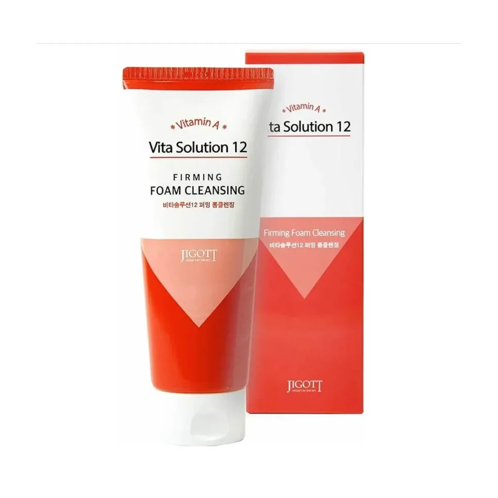 Jigott Vita Solution 12 Firming Foam Cleansing – veido prausiklis su kolagenu