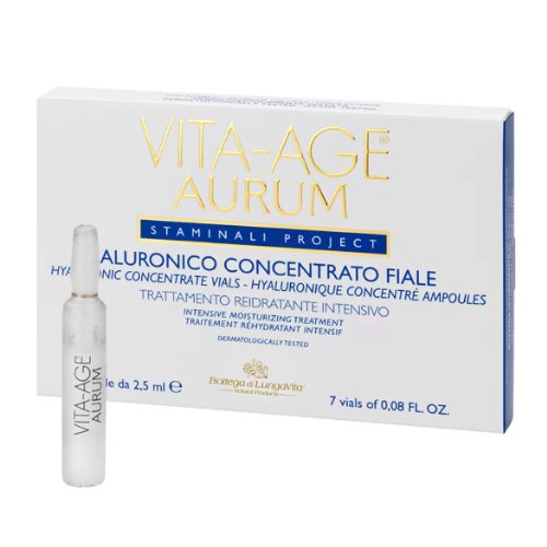 Hialurono koncentrato ampulės VITA-AGE AURUM, 7x2,5 ml