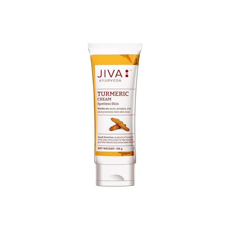 Valomasis veido kremas su ciberžole Jiva Ayurveda Turmeric 100g