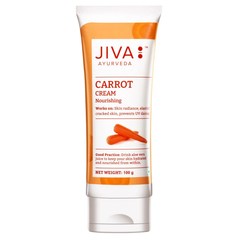 Maitinamasis veido kremas Jiva Ayurveda Carrot cream 100g