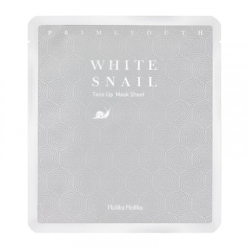 Holika Holika Prime Youth White Snail Tone Up Mask Sheet Veido kaukė, 1vnt.