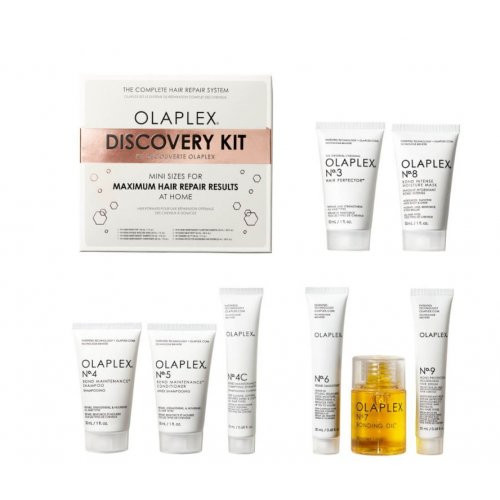 Olaplex Discovery Kit Rinkinys pažeistų plaukų priežiūrai, Rinkinys