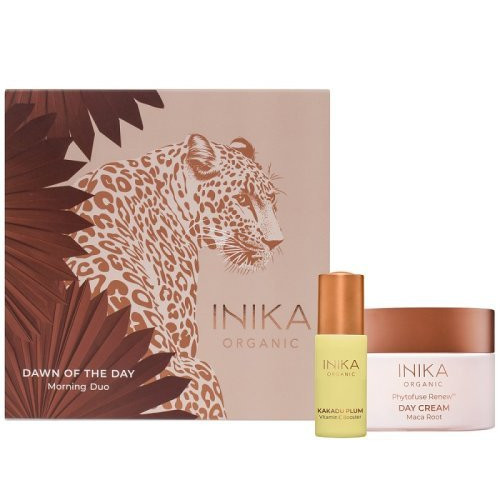 Inika Organic Dawn Of the Day Morning Duo Veido priežiūros rinkinys, 50ml+15ml