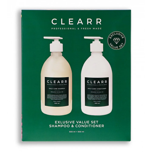 CLEARR Daily Care Hair Set Kasdieninis plaukų priežiūros rinkinys, 2x500ml