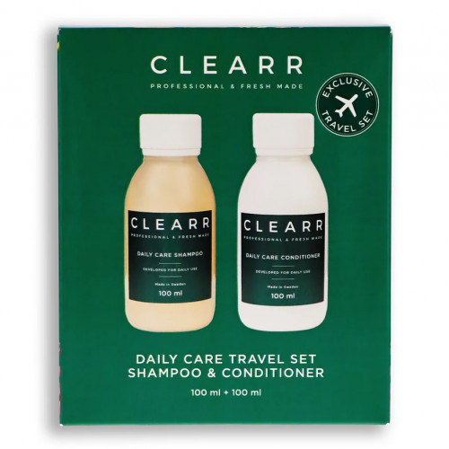 CLEARR Daily Care Travel Set Kasdienis plaukų, kelioninis rinkinys, 2x100ml